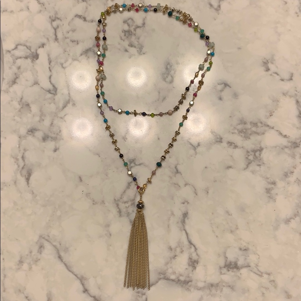 Stella & Dot Gitane Tassel Necklace